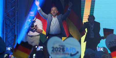 Top candidate of the far-right Alternative for Germany (AfD) Ulrich Siegmund attends AfDs final rally before the upcoming Saxony-Anhalt state elections in Magdeburg, Germany, September 5, 2026. -  Fabrizio Bensch, Reuters