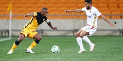 Bernard Parker L scored to salvage a draw for Kaizer Chiefs in a South African Premiership match against Swallows in Johannesburg on May 21, 2022..  By Phill Magakoe AFP