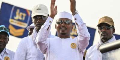 Chad's junta leader General Mahamat Idriss Deby Itno won May's presidential election.  By Issouf SANOGO AFPFile