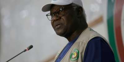Ernest Bai Koroma has returned home after treason charges were dropped.  By Michele Spatari (AFP)