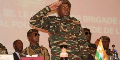 General Abdourahamane Tianis presidential guard repelled an assault on the presidential palace.  By - (AFP)