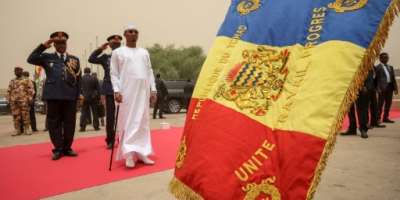 General Mahamat Idriss Deby Itno C was sworn in as president of Chad for a five-year term after an election contested by the opposition.  By Joris Bolomey AFP