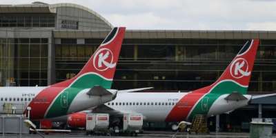Kenya Airways says two of its employees were arrested in the DRC on April 19.  By Simon MAINA AFPFile