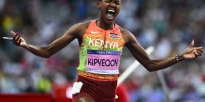 Kenya has a rich athletics tradition embodied by triple Olympic gold medallist Faith Kipyegon.  By Jewel SAMAD (AFP)