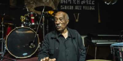 Mulatu Astatke is the father of Ethio-Jazz.  By Amanuel Sileshi (AFP)