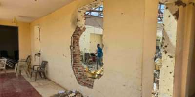 Paramilitary drone strikes shook Sudans flashpoint city of El-Obeid hours after the army regained control of the citys highway to the capital Khartoum..  By - (AFP)