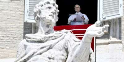 Pope Leo appealed for a ceasefire and humanitarian corridors in Sudan..  By Filippo MONTEFORTE (AFP)