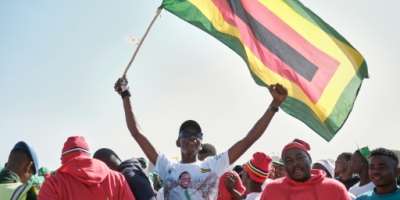 President Emmerson Mnangagwa was elected to a second five-year term in 2023.  By Jekesai NJIKIZANA (AFP)