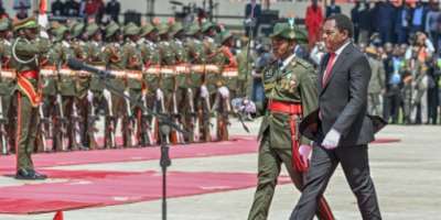 President Hakainde Hichilema was sworn in for a second five-year term September 1. By Noel SICHALWE (AFP)