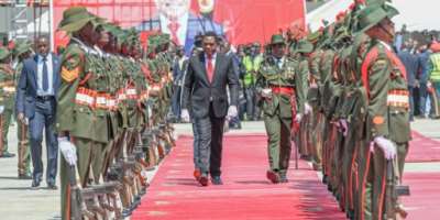 President Hakainde Hichilema was sworn in for a second term on Tuesday.  By Noel SICHALWE (AFP)