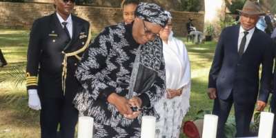 President Netumbo Nandi-Ndaitwah led Namibias first official commemoration of the genocide.  By Jemima Beukes (AFP)