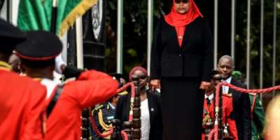 Samia Suluhu Hassan became president of Tanzania in March last year.  By - (AFP/File)