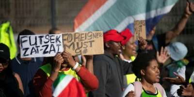 South Africa has seen protests against undocumented immigrants.  By RODGER BOSCH (AFP/File)