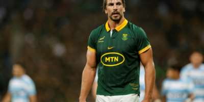 South Africa lock Eben Etzebeth is back in action for Sharks in the URC after four months on the sidelines.  By PHILL MAGAKOE (AFP/File)
