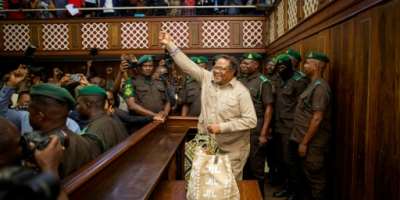 Tundu Lissu returned from exile in 2023 and has faced multiple arrests over the years, surviving an assassination attempt in 2017.  By - (AFP)