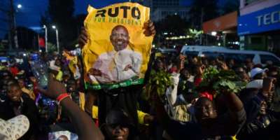 William Ruto scored 50.49 percent of the vote in the August 9 election.  By SIMON MAINA AFP