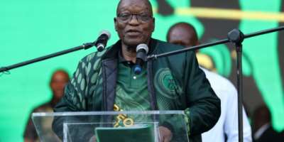 Zuma has formed the uMkhonto weSizwe MK party in a bid to stage a comeback in May's election.  By Phill Magakoe AFP