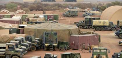The base is shared between the French military, the UN peacekeeping mission in Mali, known as MINUSMA, and Mali's armed forces. By PHILIPPE DESMAZES (AFP/File)