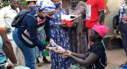 COVID-19: Sagnarigu NPP PC Combines Donation With Education