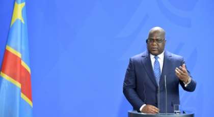 DR Congo President Felix Tshisekedi, pictured in November 2019, has vowed to enact sweeping reforms and root out corruption in the strife-torn country.  By Tobias SCHWARZ (AFP/File)