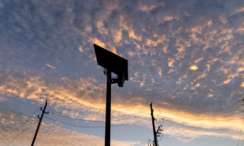 File photo of a Flock camera along a public road taken October 16, 2025, in Houston, Texas. -  David Goldman, AP