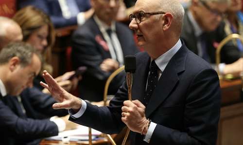 Finance Minister Roland Lescure is trying to get a 2027 budget that calls for billions of euros in spending cuts passed in Parliament -  Thomas SAMSON / AFP