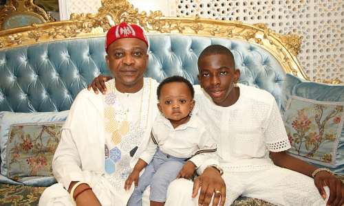 Abuja Socialite Celebrates Sons, mother in grand style