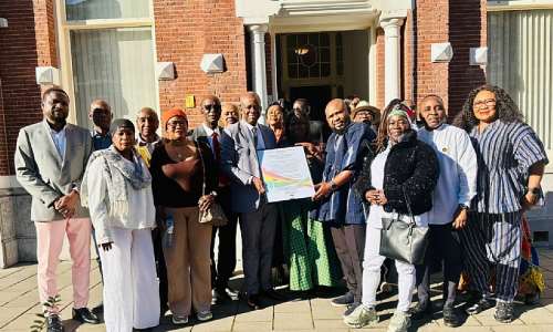 NDC Holland Chapter pays courtesy call on new leadership of Ghanas Embassy in The Hague