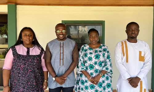 From Left- Mrs. Okoro Wanyiko, Mawuko Kuadzi, Mrs. Cecilia Francis Eteng