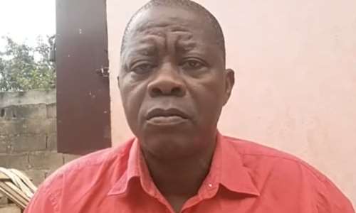 Cameroonian journalist Emmanuel Mbombog Mbog Matip has been detained on false news charges since August 2020. (Photo: Emmanuel Mbombog Mbog Matip/Facebook)