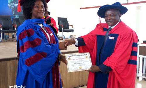 Social Welfare staff in Sunyani receives Honorary Doctor of Humanity