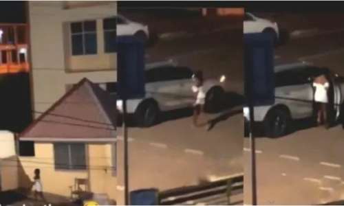 University guys hoot at female student as she leaves campus with her Sugar Daddy Video