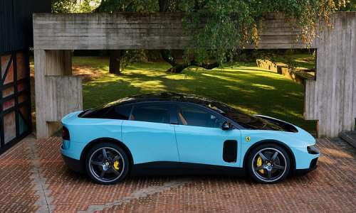 The Luce has a top speed of over 310 kilometres per hour (190 mph) and a range of over 530 kilometres, -  Ferrari Press Office via AFP