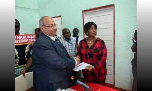 Onsy Nkrumah submits nomination forms to run CPP flagbearership race