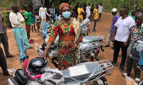 MP for Salaga South donates 15 motorbikes to the Konkomba Ward