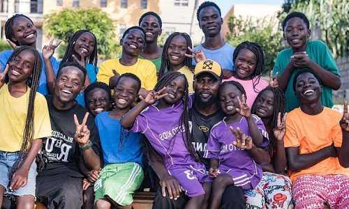 Members of dance group Ghetto Kids in Nakawuka, Uganda, on 25 May 2026. They are scheduled to perform alongside Colombian pop superstar Shakira at the 2026 World Cup final in the US on 19 July 2026. - AFP - BADRU KATUMBA