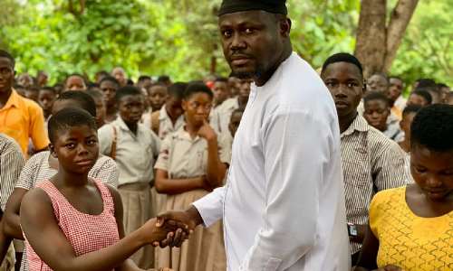 Hon. Joseph Awal Antwi inspires BECE candidates in Brewaniase and Bonakye