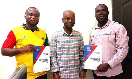 James Beloved Geh (first on the left) and Evans Kwami Buami (third on the right)