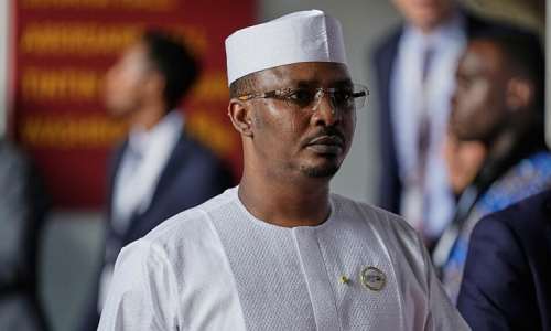 Chad President Mahamat Idriss Deby walks during the Africa Forward Summit at the Kenyatta International Convention Centre in Nairobi on May 12, 2026. -  Brian Inganga, AP