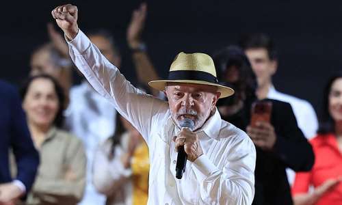 Brazils President Luiz Inacio Lula da Silva speaks during the Workers Party (PT) national convention in Sao Paulo, Brazil, on August 2, 2026, where he formally announces his bid for re-election. -  Miguel Schincariol, AFP