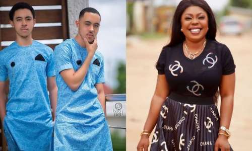Make money so that everyone will love you - Afia Schwarzenegger advises sons as she gifts them GHc 10,000 each