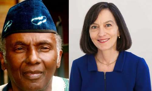 City College of New York Political Scientist, Dr. Leonard Jeffries and Hofstra University President, Dr Susan Poser
