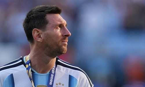 Argentinas Lionel Messi cries at the end of the World Cup final on July 19, 2026. -  Stephanie Scarbrough, AP