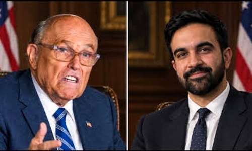 Former New York City Mayor Rudolph Giuliani and Current New York City Mayor Zohran kwame Mamdani