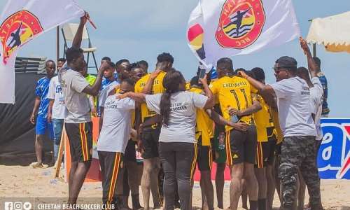 Cheetah Beach Soccer Club secures unbeaten streak to clinch Ghana Beach Soccer Premier League Zone One Title