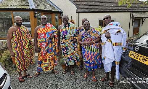 Asantehene Otumfuo Osei Tutu II truly delivered an African message in Scotland