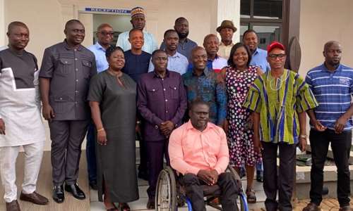 Central Region NPP executives pay courtesy call on Ashanti NPP ahead of 2028 elections