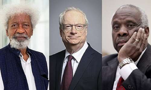 Professor Wole Soyinka; Cambridge University Chancellor Lord Smith of Finsbury; Associate United States Supreme Court Justice Clarence Thomas