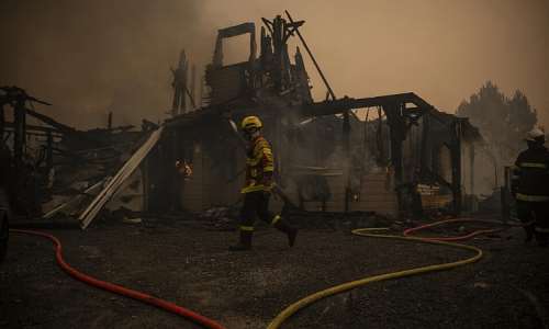 More than 3,300 firefighters took part in the operation to tackle the devastating blaze. -  Julien De Rosa, AFP