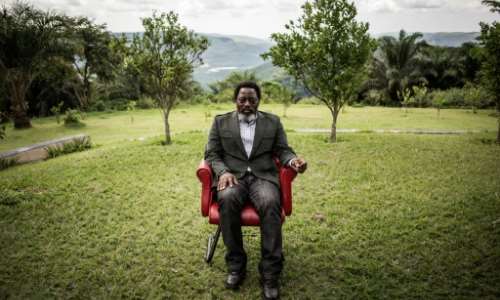 Accused: Former president Joseph Kabila, pictured at his ranch outside Kinshasa in December 2018. By John WESSELS (AFP)